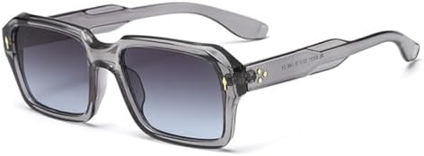 Винтажные квадратные солнцезащитные очки для женщин, модные двухцветные очки для мужчин, трендовые панк-очки с заклепками, градиентные солнцезащитные очки UV400 MTZJH, Gray Gray Blue
Винтажные квадратные солнцезащитные очки для женщин, модные двухцветные очки для мужчин, трендовые панк-очки с заклепками, градиентные солнцезащитные очки UV400 MTZJH, Gray Gray Blue