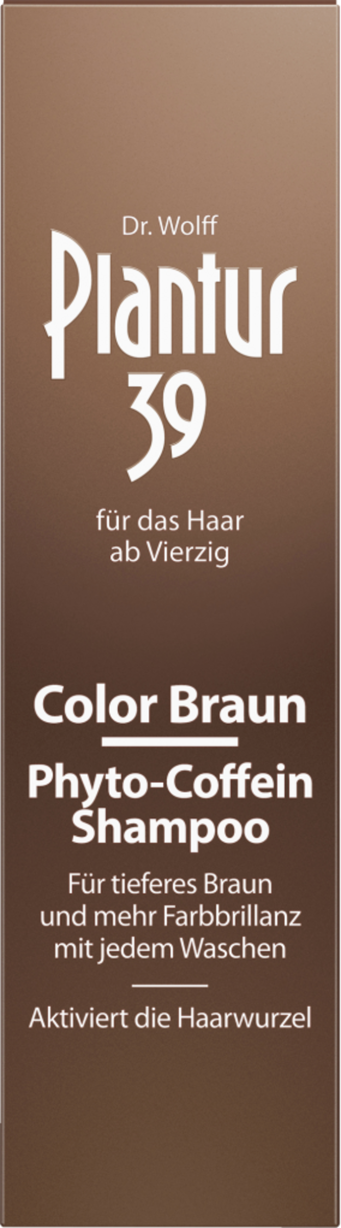 Шампунь Dr. Wolff Plantur 39 Color Braun Phyto-Coffein-Shampoo
Шампунь Dr. Wolff Plantur 39 Color Braun Phyto-Coffein-Shampoo