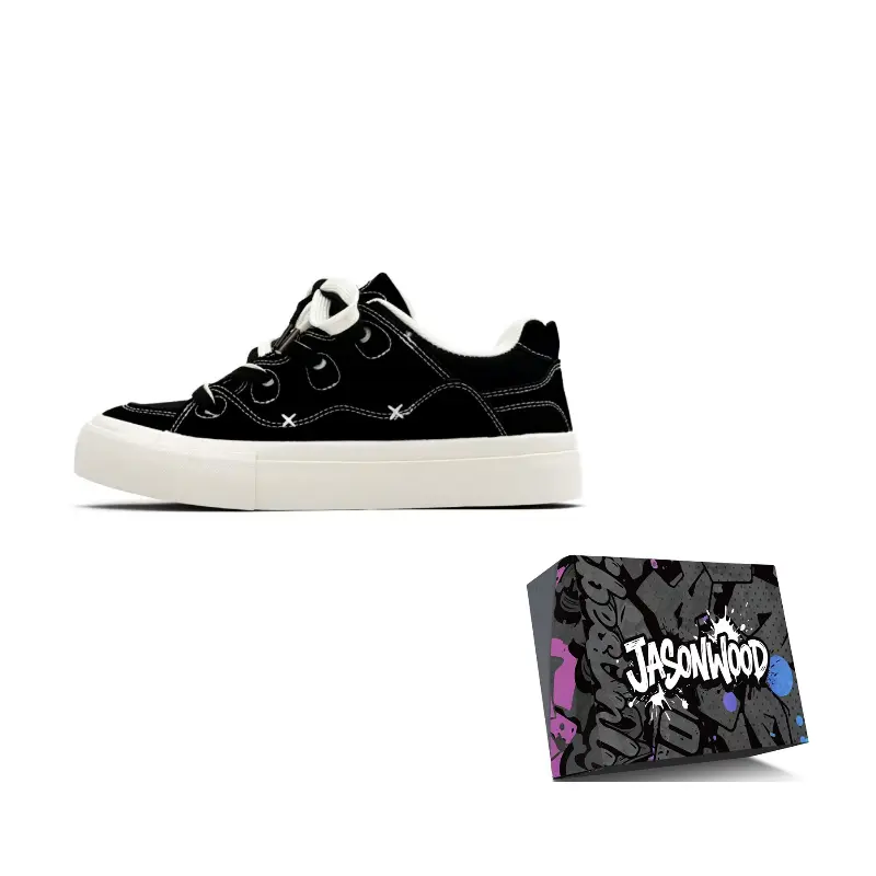 JASONWOOD Дышащие и легкие мужские низкие кеды из холста черные, цвет Black
JASONWOOD Дышащие и легкие мужские низкие кеды из холста черные, цвет Black