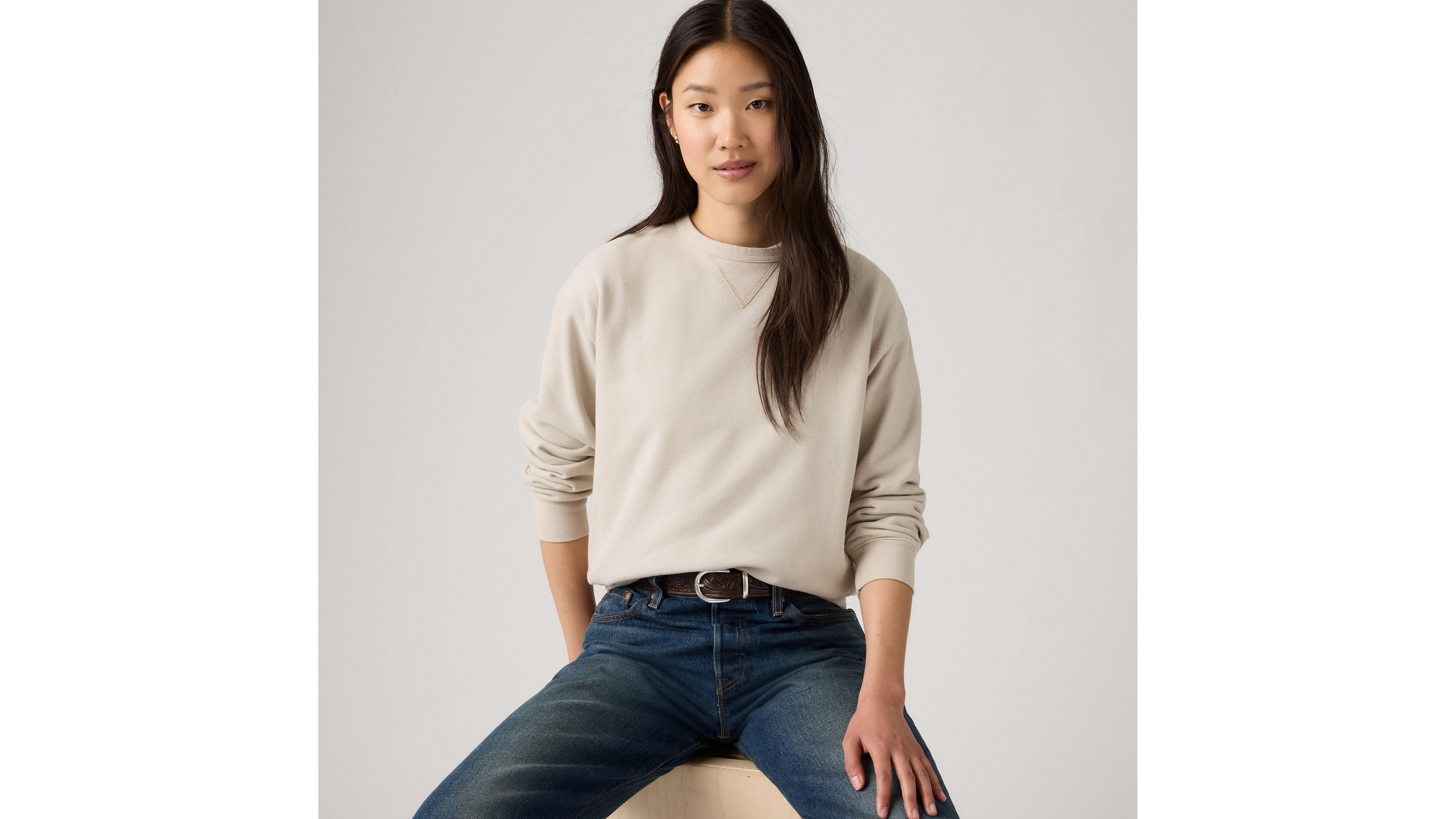 Толстовка Heritage с круглым вырезом Levi's, Chateau Gray - White
Толстовка Heritage с круглым вырезом Levi's, Chateau Gray - White