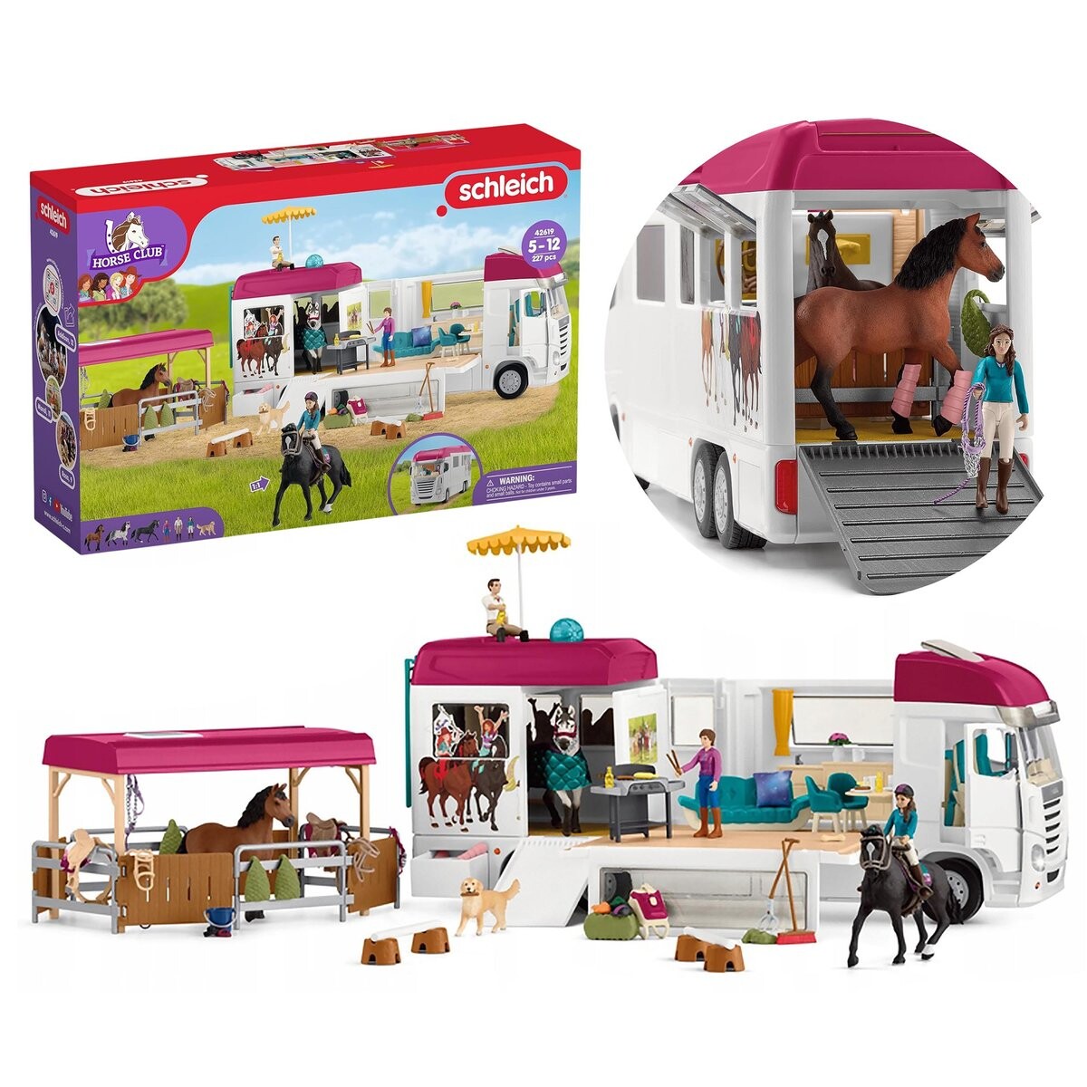 SLH42619 Schleich Horse Club - Автомобиль для перевозки лошадей, коневоз + аксессуары 5+
SLH42619 Schleich Horse Club - Автомобиль для перевозки лошадей, коневоз + аксессуары 5+