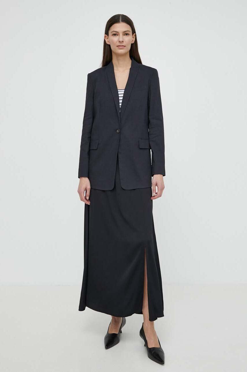 Льняная блейзер Theory, темно-синий
Льняная блейзер Theory, темно-синий