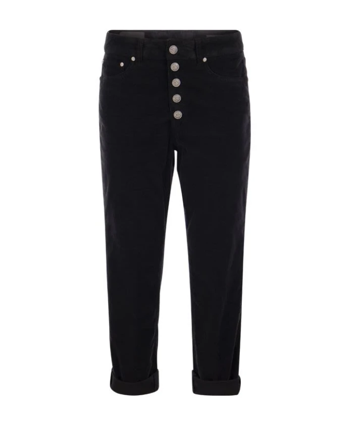 Koons - разноцветные бархатные брюки с пуговицами, украшенными драгоценными камнями. Dondup, черный
Koons - разноцветные бархатные брюки с пуговицами, украшенными драгоценными камнями. Dondup, черный