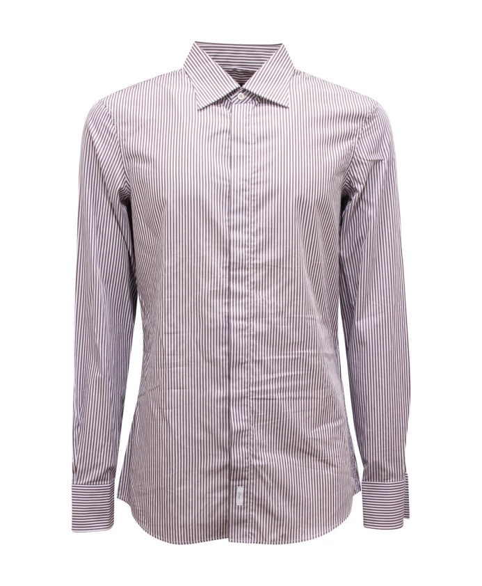 Полосатая рубашка, изготовленная в Италии. Dsquared2, коричневый
Полосатая рубашка, изготовленная в Италии. Dsquared2, коричневый