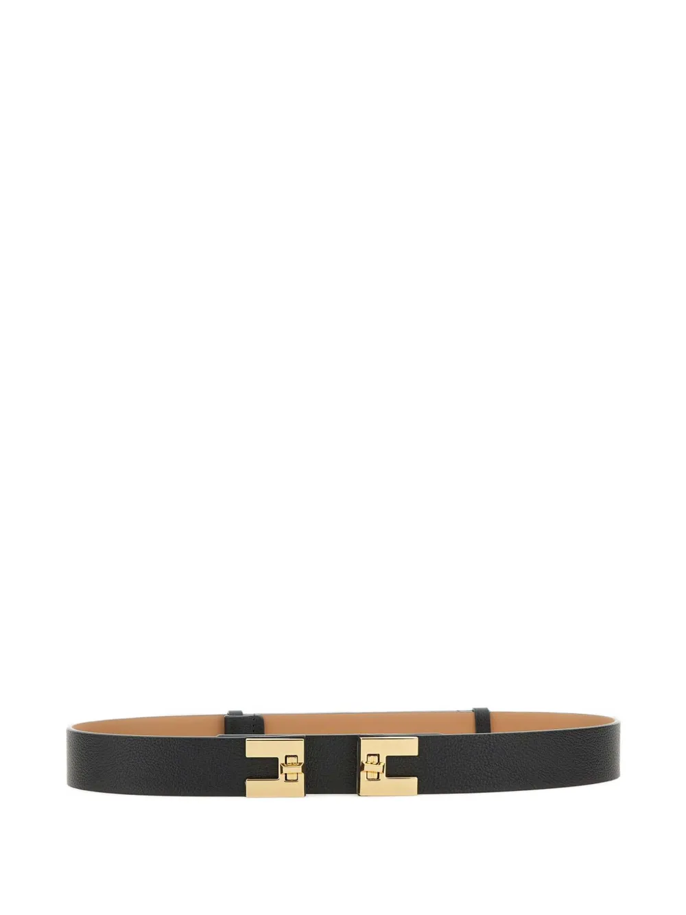 Ремень с пряжкой-логотипом Elisabetta Franchi, черный
Ремень с пряжкой-логотипом Elisabetta Franchi, черный