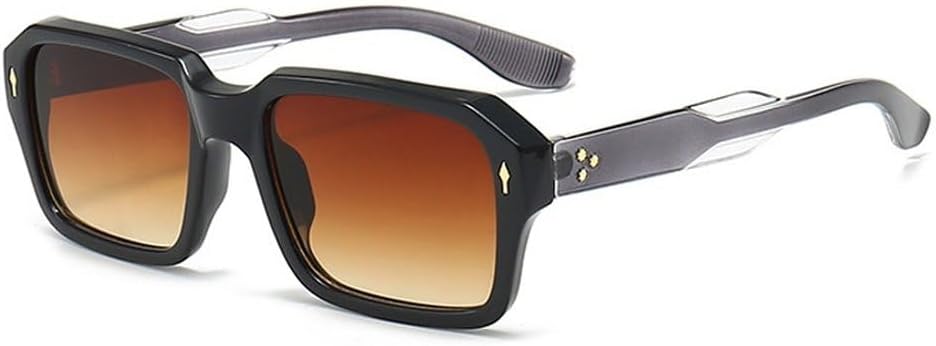 Винтажные квадратные женские солнцезащитные очки в стиле панк с заклепками, модные прозрачные линзы с градиентом цвета океана, защита от ультрафиолета UV400, мужские солнцезащитные очки SKFGNX, Black Gray Tea
Винтажные квадратные женские солнцезащитные очки в стиле панк с заклепками, модные прозрачные линзы с градиентом цвета океана, защита от ультрафиолета UV400, мужские солнцезащитные очки SKFGNX, Black Gray Tea