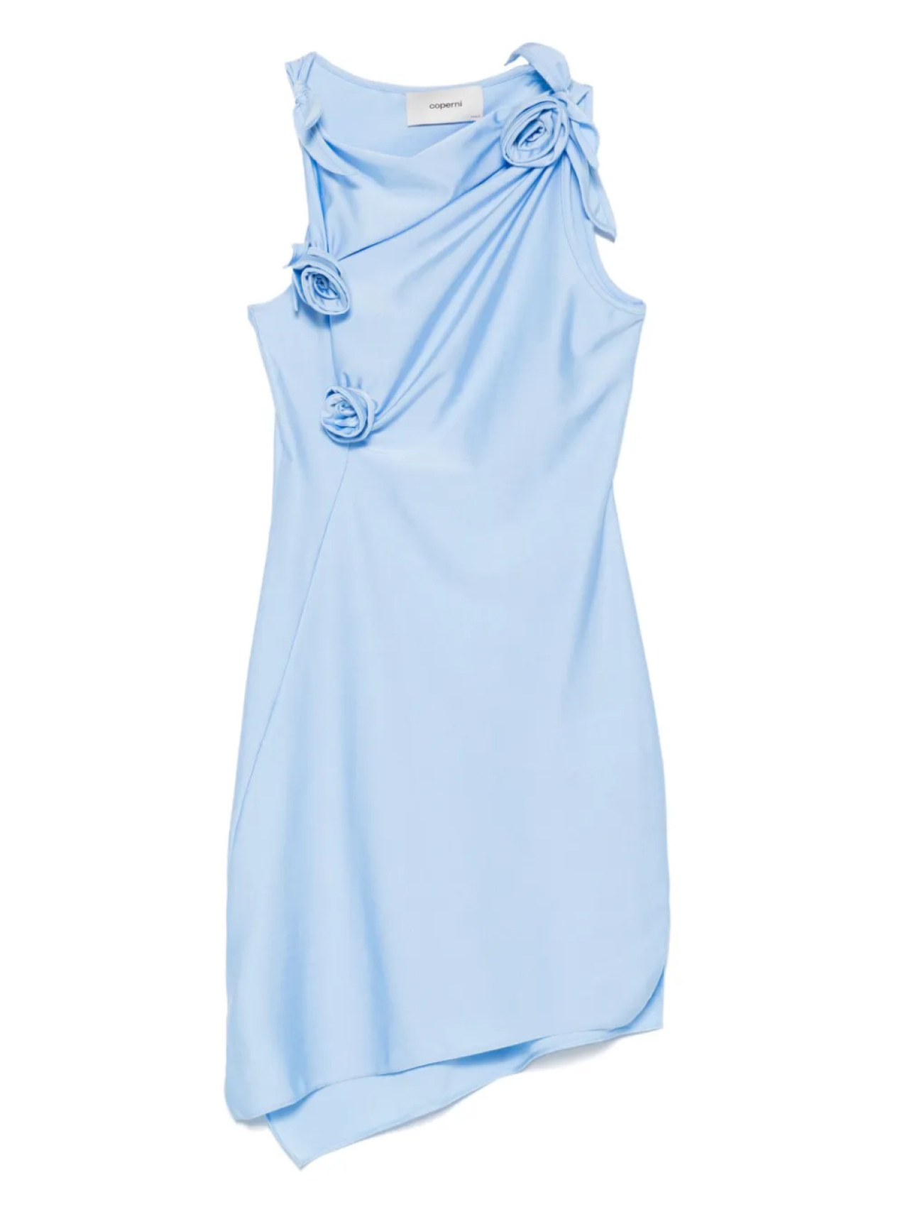 Асимметричное мини-платье с цветочным принтом Coperni, синий
Асимметричное мини-платье с цветочным принтом Coperni, синий