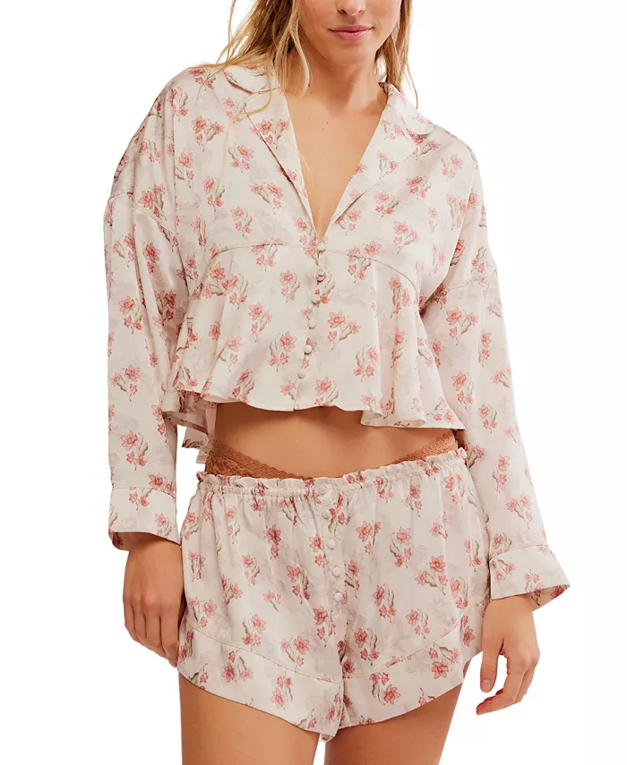 Женский пижамный комплект Beauty Sleep Free People, коричневый/бежевый
Женский пижамный комплект Beauty Sleep Free People, коричневый/бежевый