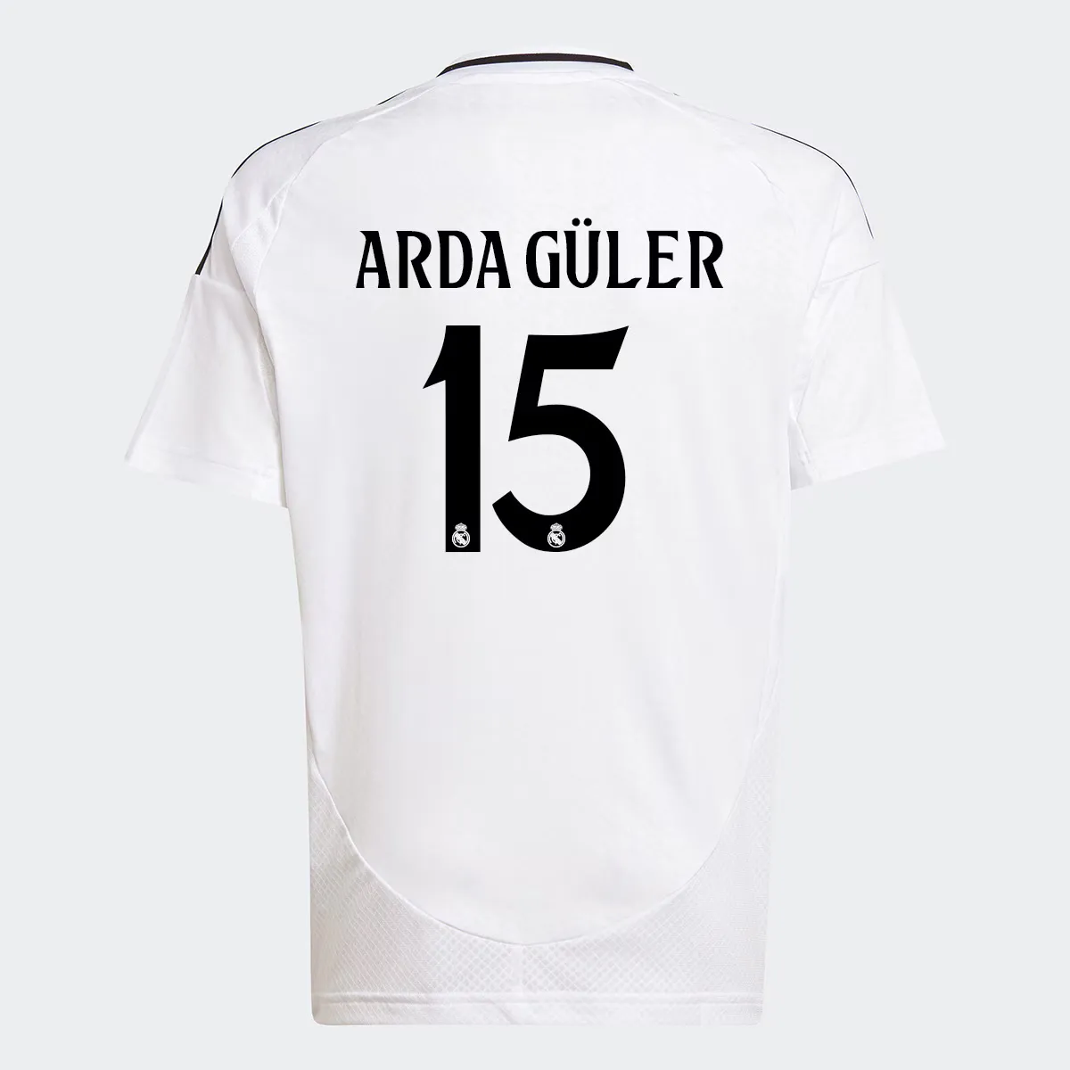 Реал Мадрид КФ 1-й комплект детская футболка 2024-2025 Arda Güler 15 Adidas, белый
Реал Мадрид КФ 1-й комплект детская футболка 2024-2025 Arda Güler 15 Adidas, белый