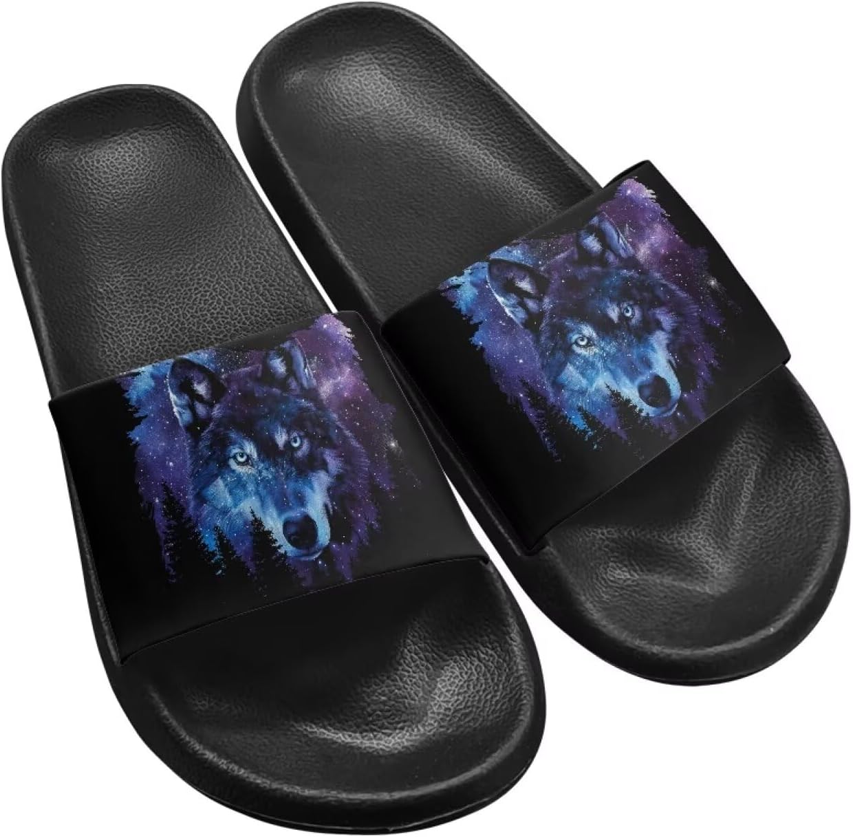 Тапочки для женщин и мужчин, нескользящие, быстросохнущие, для душа, сандалии для ванной комнаты, плоские сандалии из ЭВА Hechitok, Wolf Galaxy
Тапочки для женщин и мужчин, нескользящие, быстросохнущие, для душа, сандалии для ванной комнаты, плоские сандалии из ЭВА Hechitok, Wolf Galaxy
