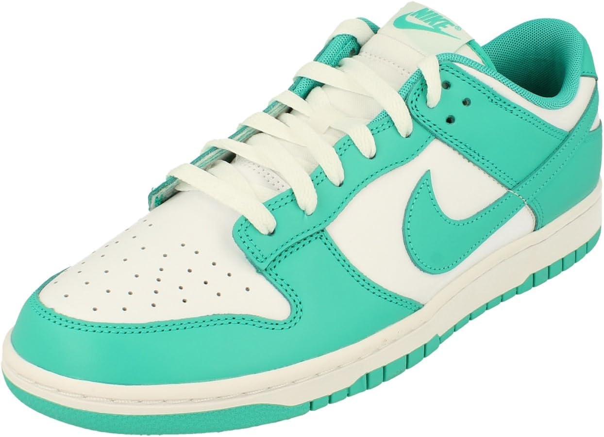 Nike Mens Dunk Low Retro, White Turquoise
Nike Mens Dunk Low Retro, White Turquoise