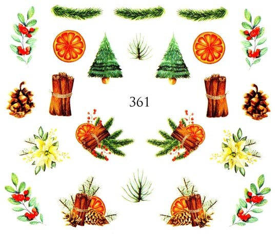 Водные наклейки для ногтей - №361, Raisin
Водные наклейки для ногтей - №361, Raisin
