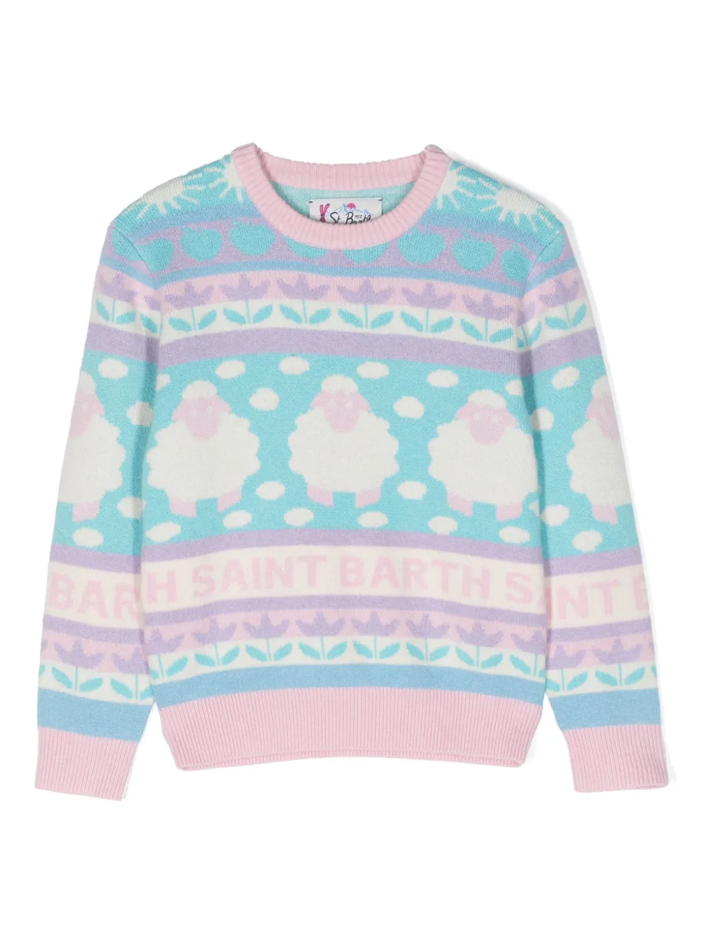 Жаккардовый джемпер Nordic Sheep Mc2 Saint Barth Kids, синий
Жаккардовый джемпер Nordic Sheep Mc2 Saint Barth Kids, синий