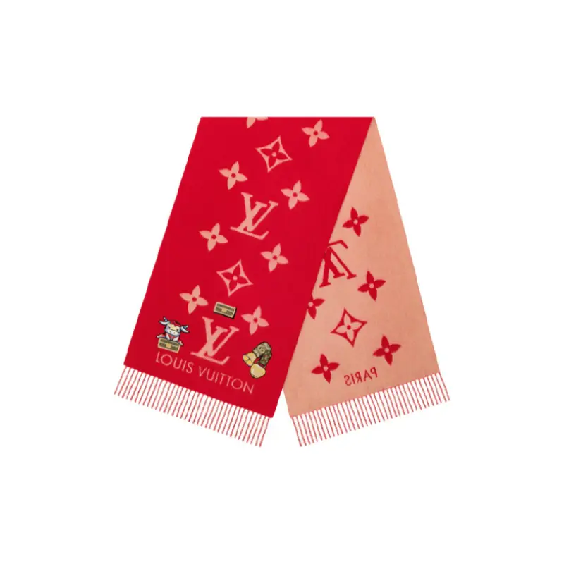 Женский вязаный шарф Louis Vuitton, красный
Женский вязаный шарф Louis Vuitton, красный