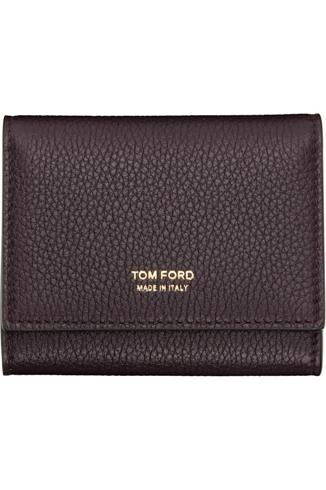 Tom Ford Тонкий держатель для карт из мягкой зернистой кожи бордового цвета
Tom Ford Тонкий держатель для карт из мягкой зернистой кожи бордового цвета