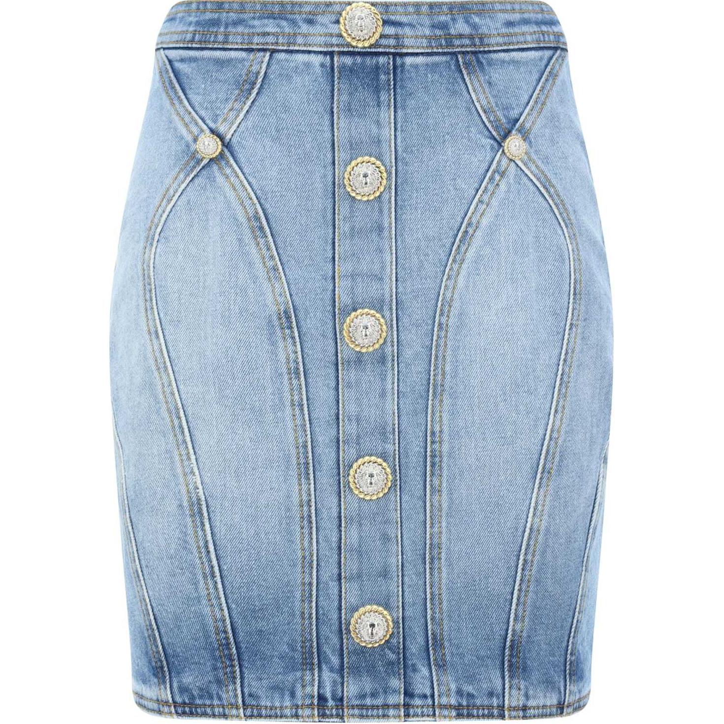 Джинсовая юбка на пуговицах BALMAIN, синяя
Джинсовая юбка на пуговицах BALMAIN, синяя