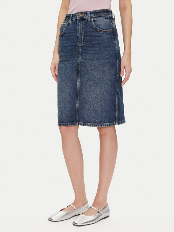 Джинсовая юбка обычного кроя 112355270 Lee, синий
Джинсовая юбка обычного кроя 112355270 Lee, синий