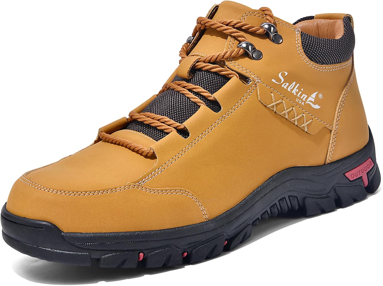 Мужские кожаные кроссовки для походов TWODNAWK, средний верх, шнуровка, удобные модель без шнурков, нескользящие чукка-боты на щиколотку для повседневных прогулок, треккинга, кемпинга и других активностей на улице, желтый
Мужские кожаные кроссовки для походов TWODNAWK, средний верх, шнуровка, удобные модель без шнурков, нескользящие чукка-боты на щиколотку для повседневных прогулок, треккинга, кемпинга и других активностей на улице, желтый