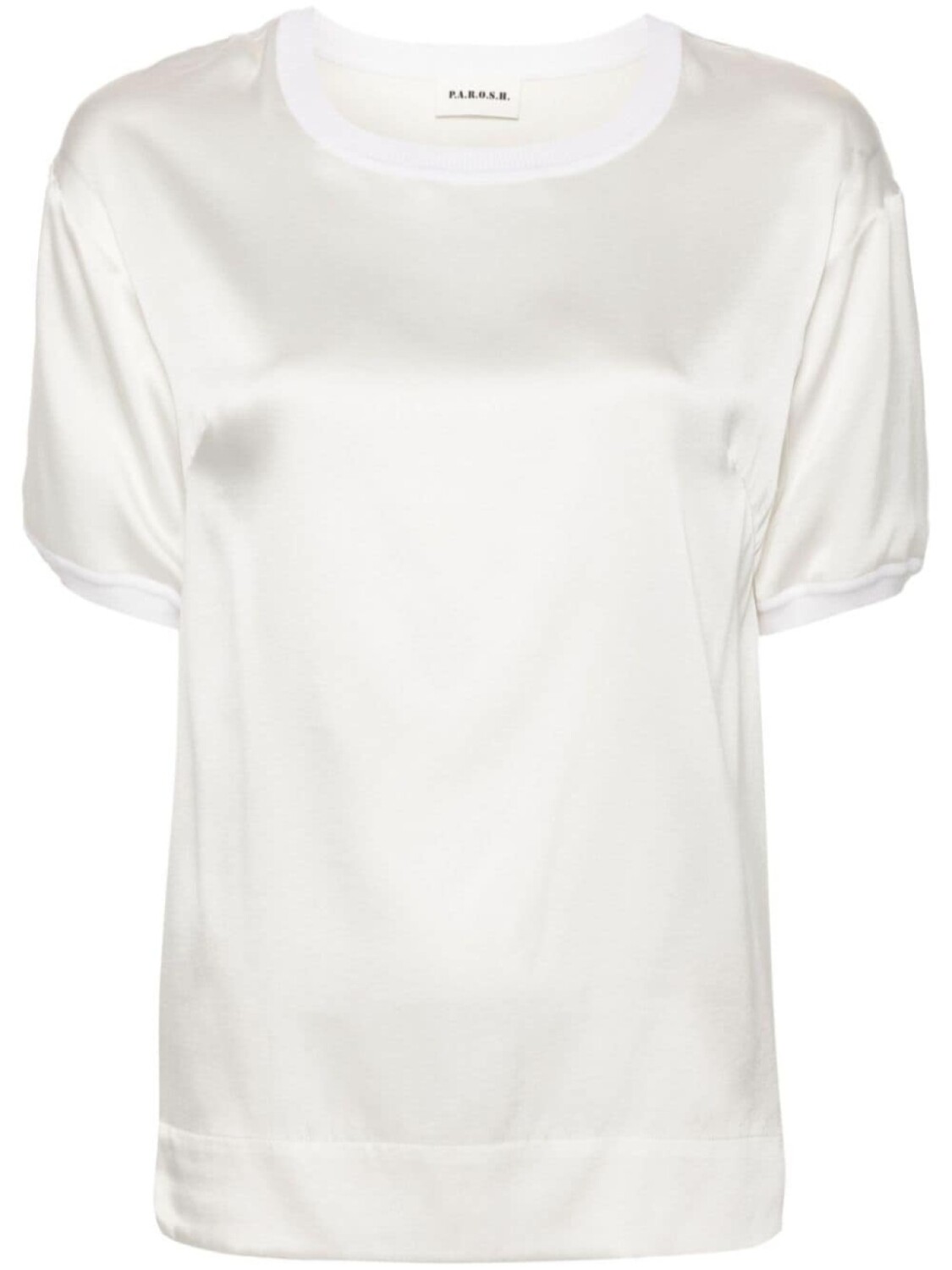 P.A.R.O.S.H. атласная футболка, нейтральный цвет 
P.A.R.O.S.H. атласная футболка, нейтральный цвет