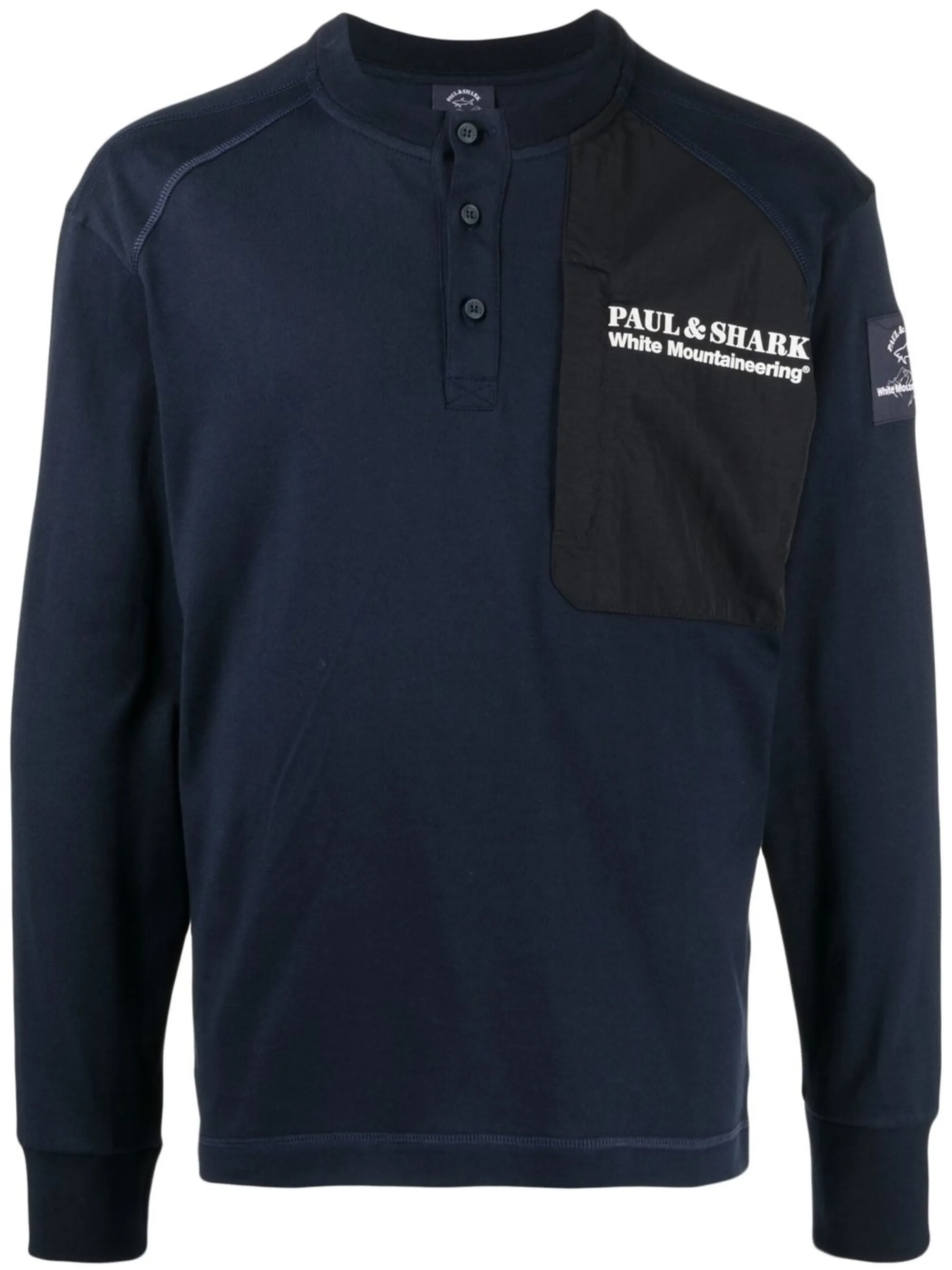 Футболка с логотипом и вставками White Mountaineering, синий
Футболка с логотипом и вставками White Mountaineering, синий