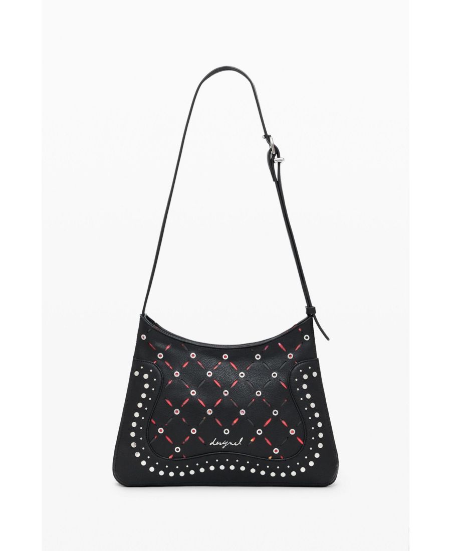 Маленькая женская перфорированная сумка из искусственной кожи Desigual, Black
Маленькая женская перфорированная сумка из искусственной кожи Desigual, Black