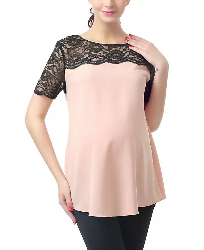 Блуза с кружевной отделкой для беременных kimi + kai, розовый
Блуза с кружевной отделкой для беременных kimi + kai, розовый