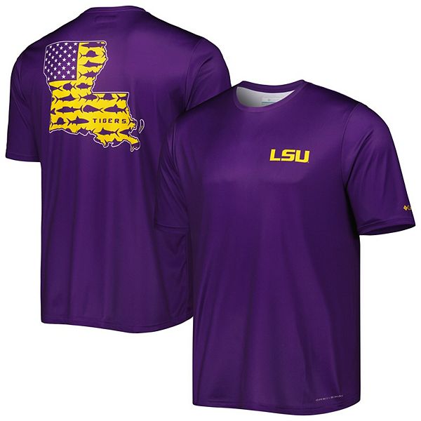 Мужская фиолетовая футболка lsu tigers terminal tackle omni-shade Columbia
Мужская фиолетовая футболка lsu tigers terminal tackle omni-shade Columbia