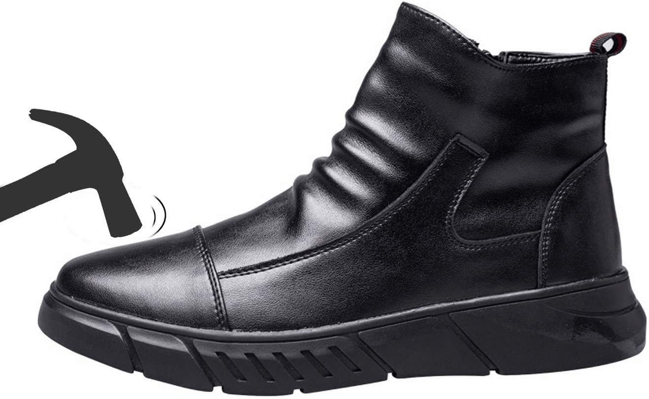 Ботинки U-lite для мужчин, легкие кожаные с защитным стальным носком, неразрушаемые промышленные строительные ботинки до щиколотки, черный
Ботинки U-lite для мужчин, легкие кожаные с защитным стальным носком, неразрушаемые промышленные строительные ботинки до щиколотки, черный