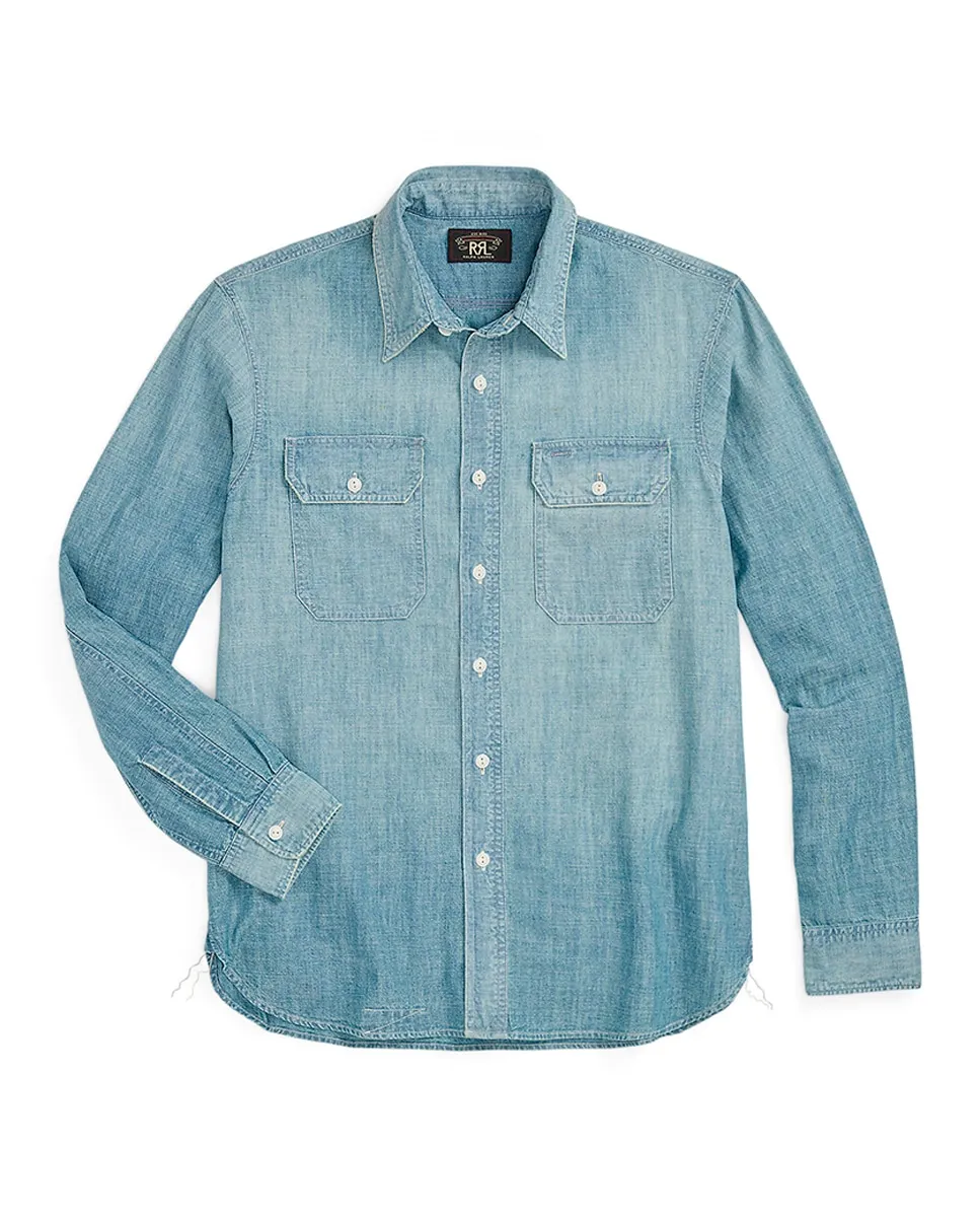 Мужская хлопковая рубашка Slim fit Polo Ralph Lauren, синий
Мужская хлопковая рубашка Slim fit Polo Ralph Lauren, синий