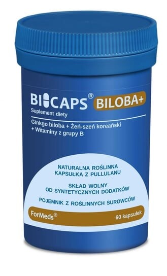 Formeds, Bicaps Biloba+, 60 капсул
Formeds, Bicaps Biloba+, 60 капсул