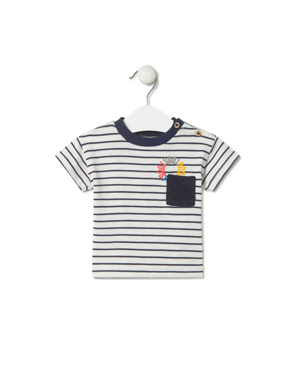 Малыш мальчик хлопковая полосатая футболка Tous, тёмно-синий
Малыш мальчик хлопковая полосатая футболка Tous, тёмно-синий