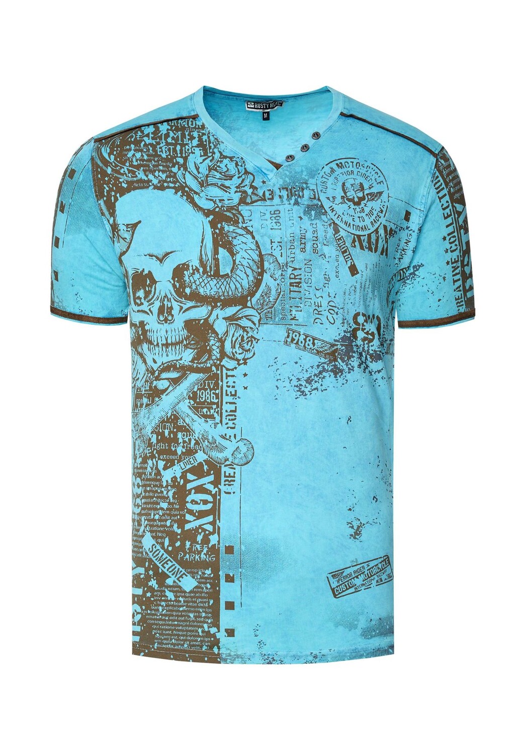 Футболка Rusty Neal Футболка с крутым принтом по всей поверхности RUSTY NEAL, бирюзовый
Футболка Rusty Neal Футболка с крутым принтом по всей поверхности RUSTY NEAL, бирюзовый