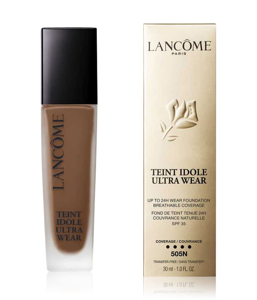 Жидкая основа LANCÔME Teint Idole Ultra Wear 24H Wear & Comfort, Nr. 505N, 30 ml 
Жидкая основа LANCÔME Teint Idole Ultra Wear 24H Wear & Comfort, Nr. 505N, 30 ml