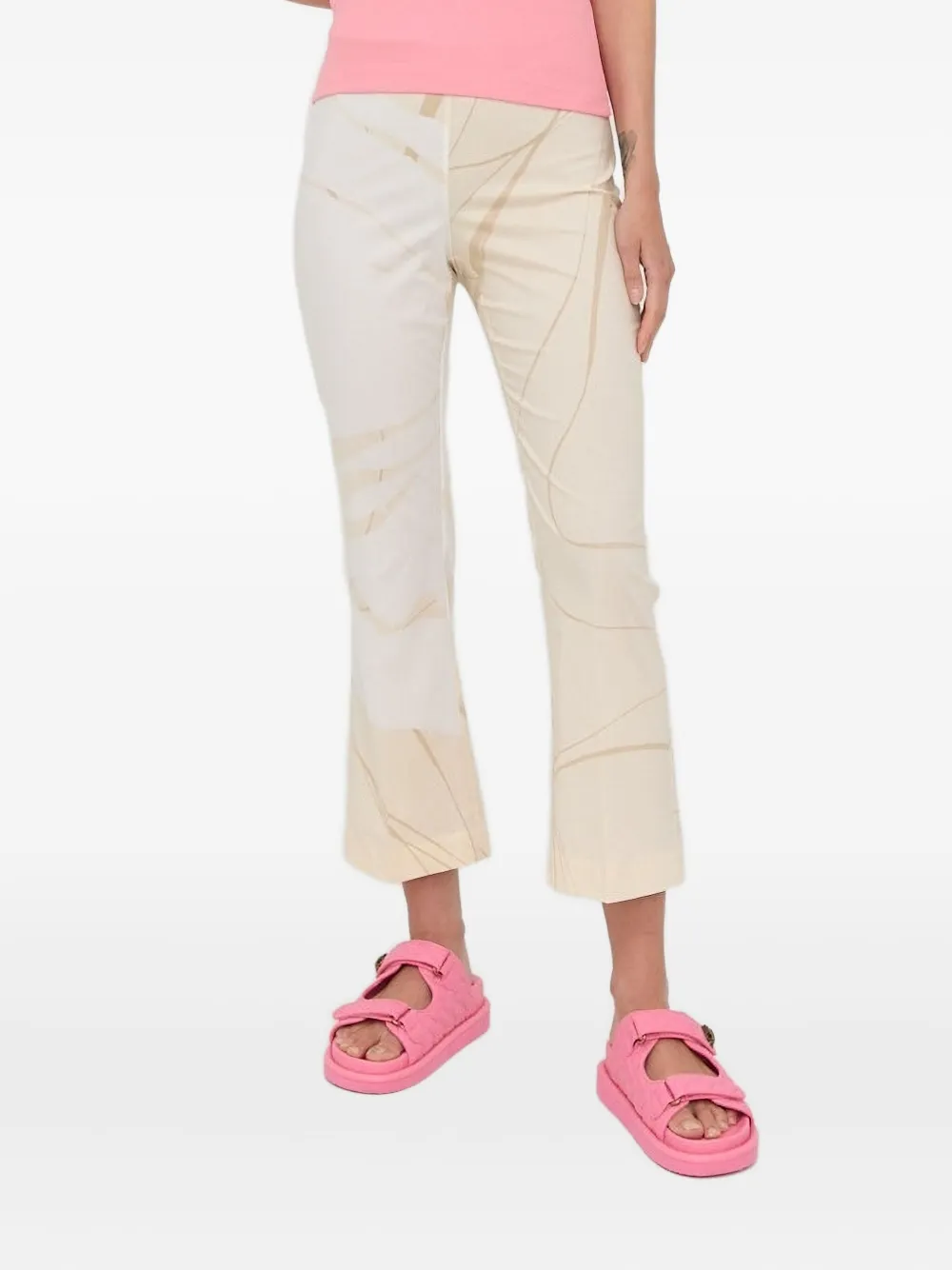 Укороченные брюки с абстрактным принтом Liviana Conti, нейтральный
Укороченные брюки с абстрактным принтом Liviana Conti, нейтральный