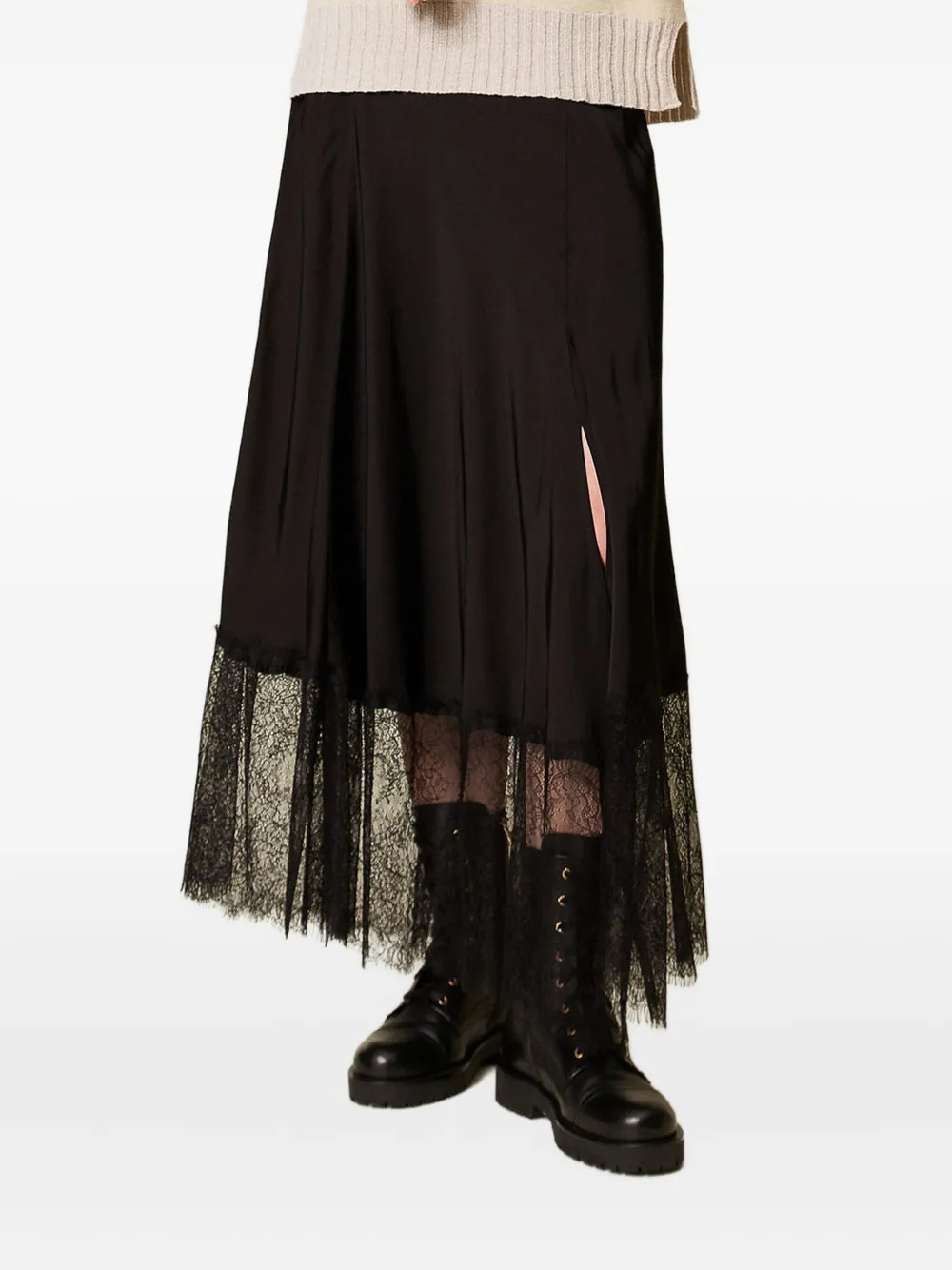 Юбка макси с кружевом TWINSET, черный
Юбка макси с кружевом TWINSET, черный