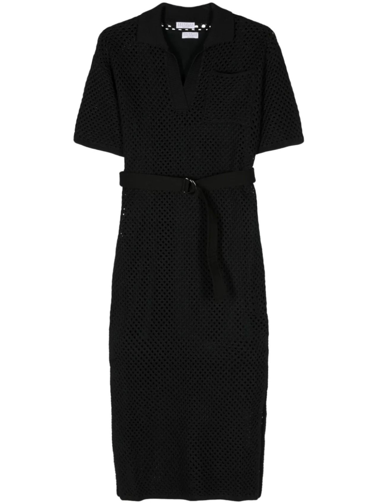 Brunello Cucinelli платье миди в технике кроше с поясом, черный
Brunello Cucinelli платье миди в технике кроше с поясом, черный