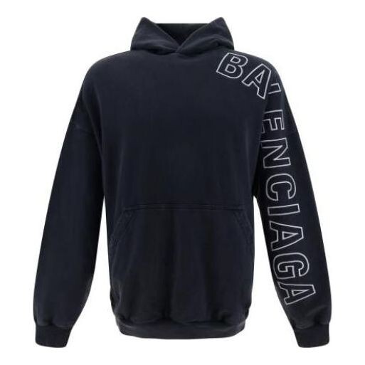 Толстовка outline hoodie oversized 'black faded' Balenciaga, черный
Толстовка outline hoodie oversized 'black faded' Balenciaga, черный