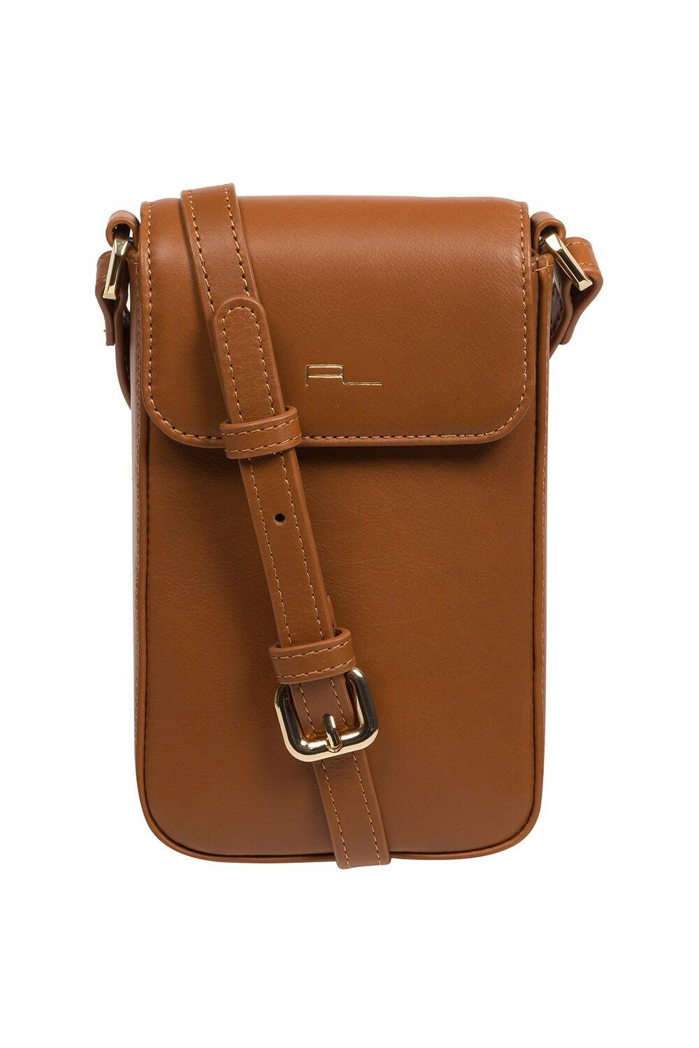 Сумка для телефона через плечо из кожи наппа 'Selena' Pure Luxuries London, коричневый 
Сумка для телефона через плечо из кожи наппа 'Selena' Pure Luxuries London, коричневый