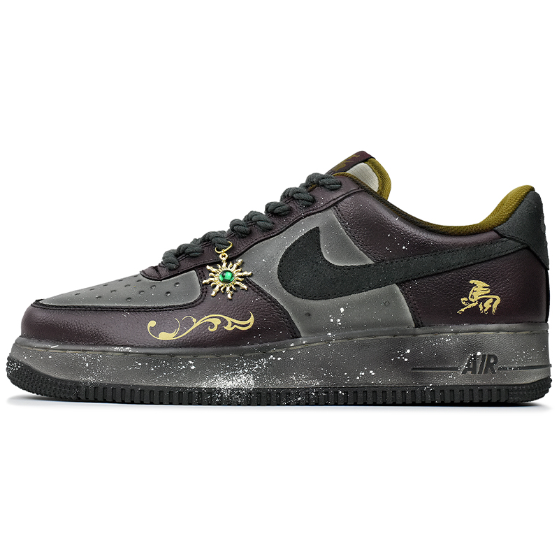 Nike Мужские износостойкие низкие скейтбордные кроссовки Air Force 1 коричневого и зеленого цвета
Nike Мужские износостойкие низкие скейтбордные кроссовки Air Force 1 коричневого и зеленого цвета