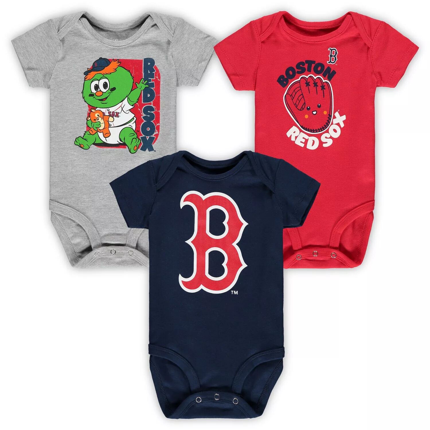 Набор боди для младенцев Темно-синий/Красный/Хереговый Серый Boston Red Sox Change Up из 3 шт. Outerstuff
Набор боди для младенцев Темно-синий/Красный/Хереговый Серый Boston Red Sox Change Up из 3 шт. Outerstuff