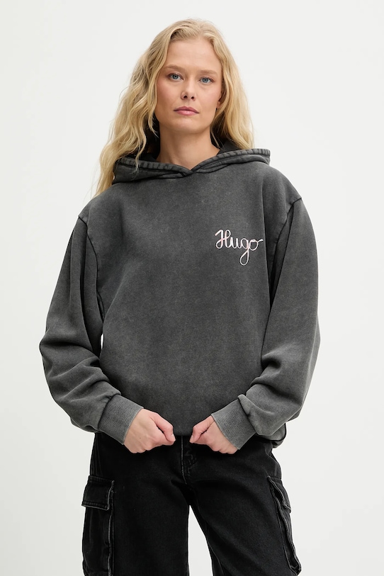 Хлопковая толстовка Hugo, серый
Хлопковая толстовка Hugo, серый