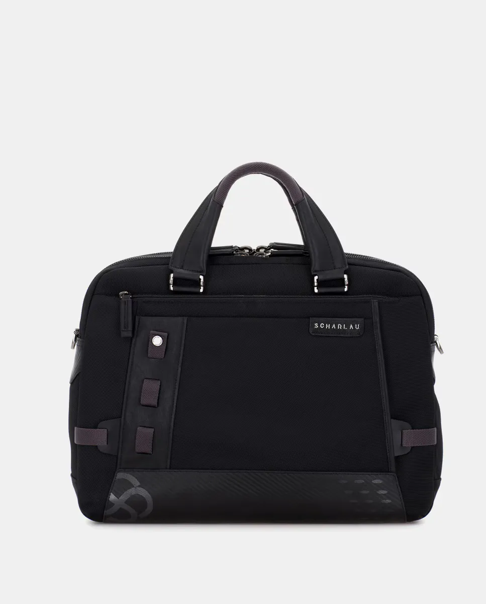 Мужская папка для документов из черной ткани с двумя отделениями Scharlau, черный
Мужская папка для документов из черной ткани с двумя отделениями Scharlau, черный