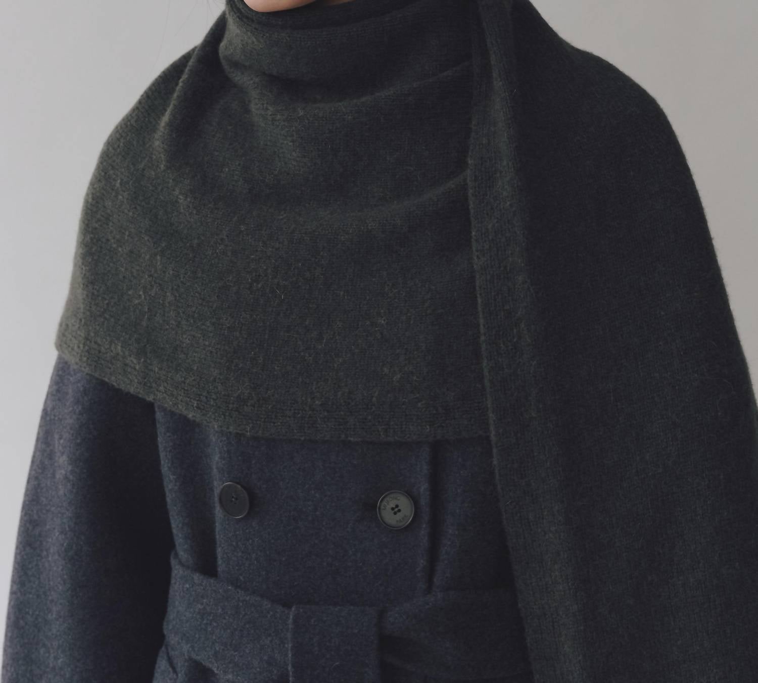 Вязаный шарф из смеси альпаки в угольном цвете Mijeong Park, цвет charcoal
Вязаный шарф из смеси альпаки в угольном цвете Mijeong Park, цвет charcoal