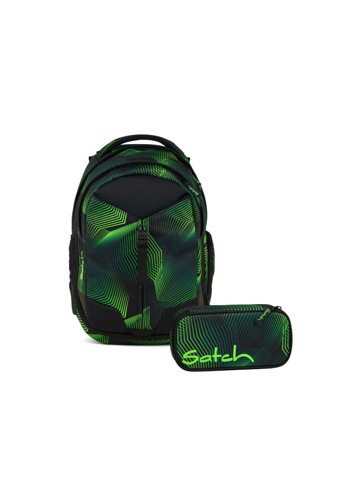 Satch MATCH Seismic Green - комплект из двух школьных рюкзаков зеленого цвета
Satch MATCH Seismic Green - комплект из двух школьных рюкзаков зеленого цвета