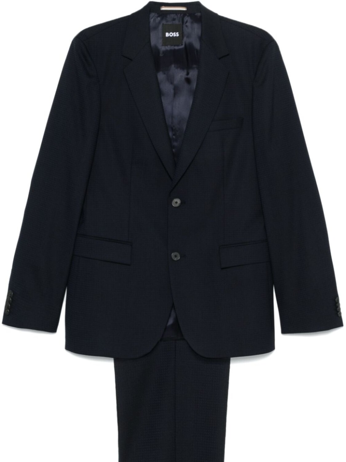 Однобортный костюм BOSS, синий
Однобортный костюм BOSS, синий