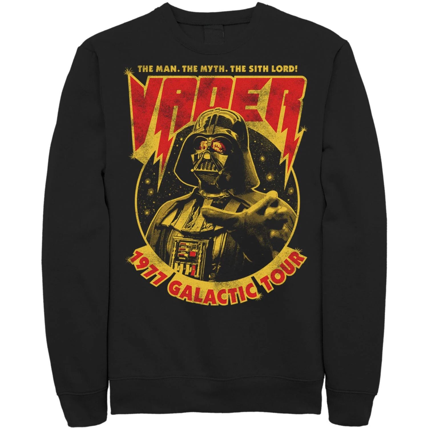 Мужская толстовка с металлическим плакатом и металлическим плакатом «Звездные войны Вейдер 1977: Галактический тур» Licensed Character, черный
Мужская толстовка с металлическим плакатом и металлическим плакатом «Звездные войны Вейдер 1977: Галактический тур» Licensed Character, черный