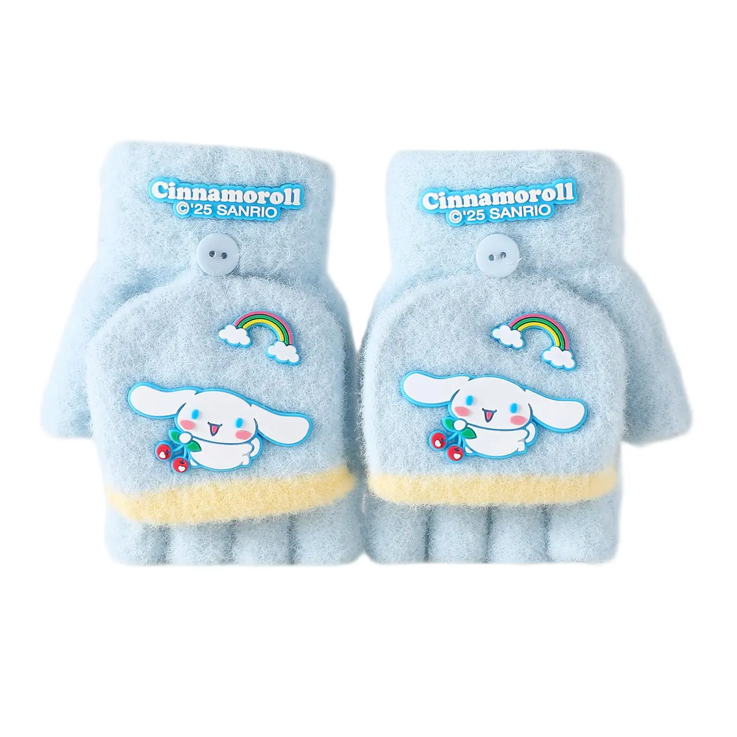 Детские вязаные перчатки из полиэстера Sanrio, синий cinnamoroll
Детские вязаные перчатки из полиэстера Sanrio, синий cinnamoroll