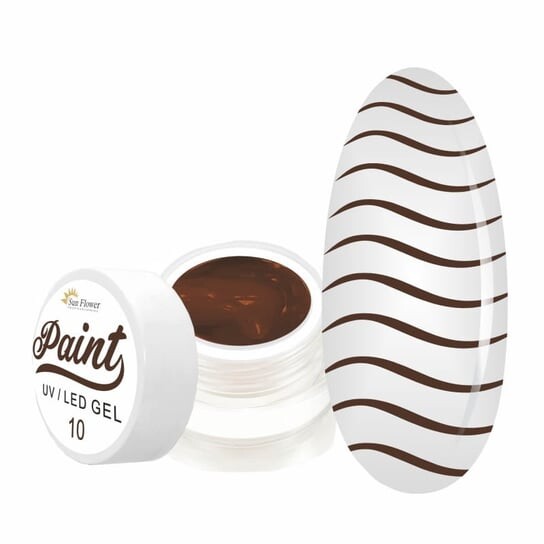 Цвет геля краски - Коричневый 10, SUNFLOWER
Цвет геля краски - Коричневый 10, SUNFLOWER