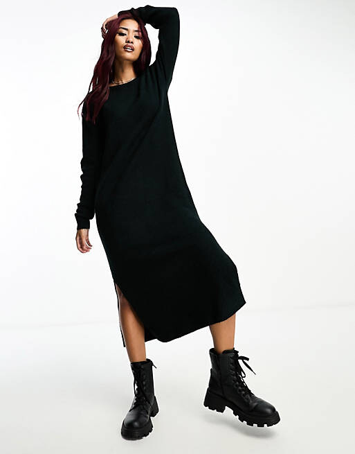 Черное вязаное платье-джемпер миди Vero Moda, Черный, Черное вязаное платье-джемпер миди Vero Moda
Черное вязаное платье-джемпер миди Vero Moda, Черный, Черное вязаное платье-джемпер миди Vero Moda