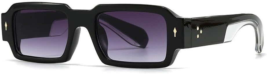 Популярные модные квадратные женские солнцезащитные очки с заклепками, винтажные панк-очки, мужские трендовые очки с защитой от УФ-излучения UV400, сине-зеленые солнцезащитные очки LXLHWN, Black Gray Gradient
Популярные модные квадратные женские солнцезащитные очки с заклепками, винтажные панк-очки, мужские трендовые очки с защитой от УФ-излучения UV400, сине-зеленые солнцезащитные очки LXLHWN, Black Gray Gradient